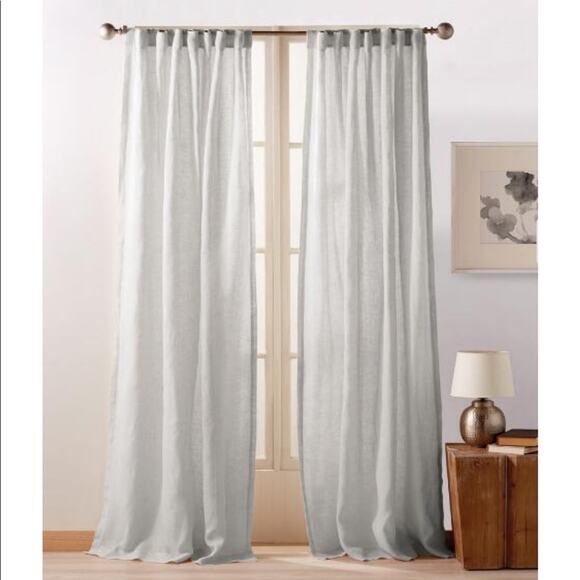 DKNY CITY GREY WINDOW PANELS-2 Panels - Picture 1 of 5
